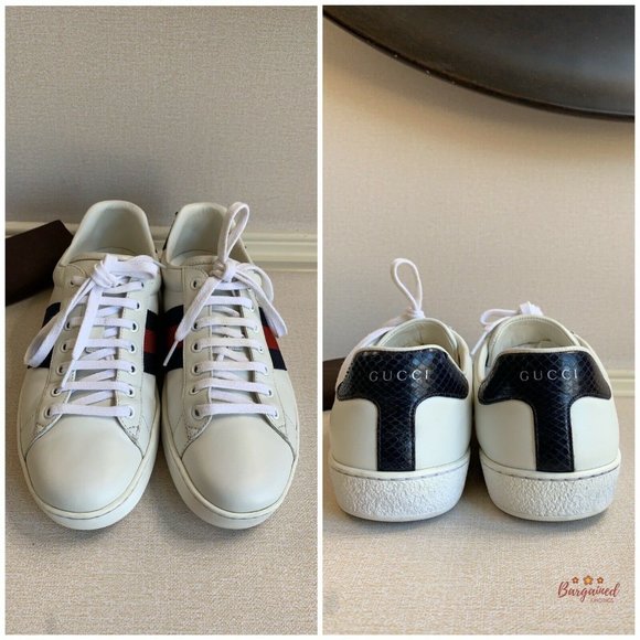 🛑SOLD🛑Authentic GUCCI Men's Ace Leather Sneakers - Picture 3 of 13
